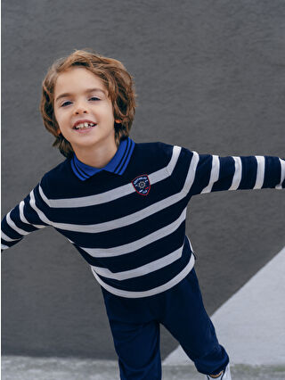 Navy Striped