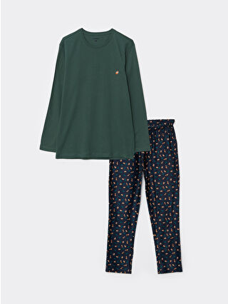 Navy Printed