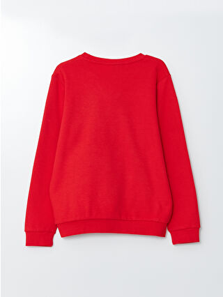 LCW Kids Kırmızı Bisiklet Yaka Paw Patrol Baskılı Uzun Kollu Erkek