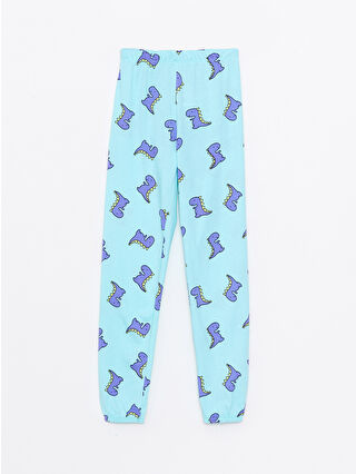 Aqua Blue Printed