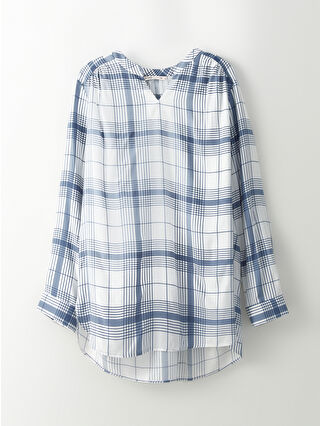 Dull Blue Checked