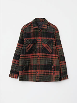 Koyu Turuncu Ekoseli