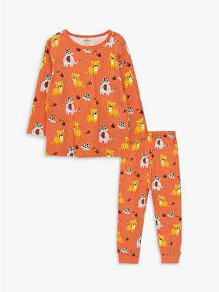 Dull Orange Printed
