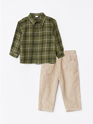 Açık Yeşil Çizgili