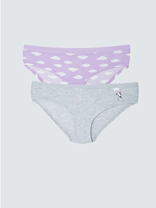 Açık Lila Baskılı