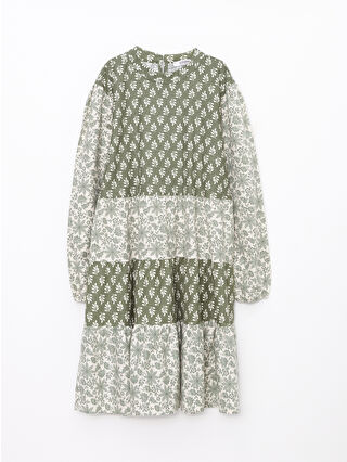 Uçuk Yeşil Baskılı