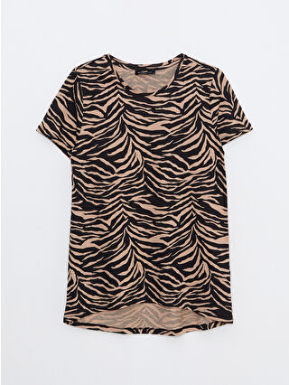 Açık Kahverengi Baskılı