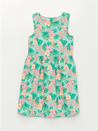 Light Aqua Green Printed