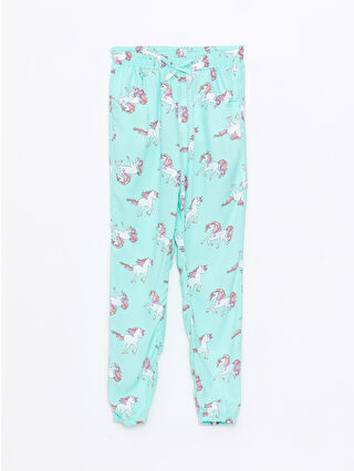 Light Aqua Green Printed