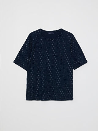 Navy Printed