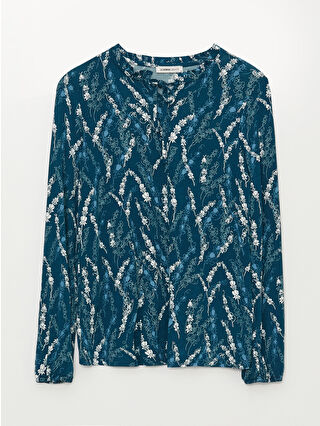 Mid Blue Printed
