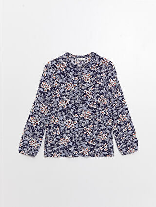 Bright Navy Printed