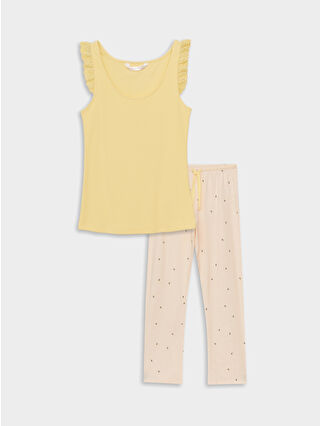 Uçuk Pembe Baskılı