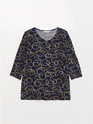 Navy Printed