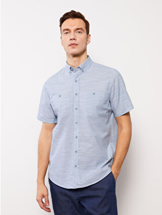 ポジャギNo.38 LCWAIKIKI Classic Regular Fit Short Sleeve Poplin Men's
