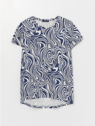 Dark Navy Printed
