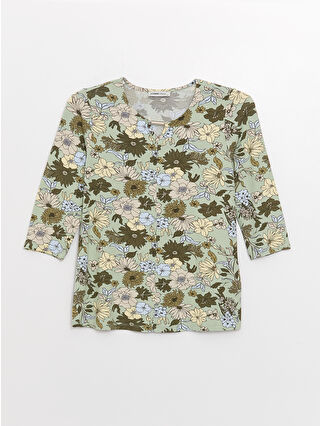 Açık Yeşil Baskılı