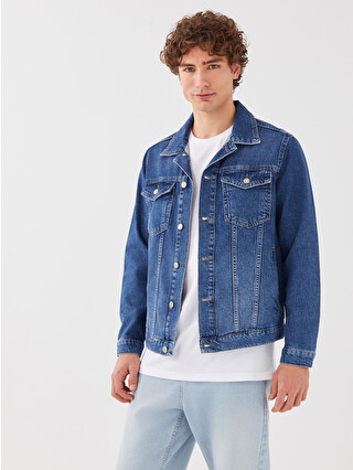 LCW Jeans Standard Fit Men's Denim Jacket - S35946Z8-H45 | LC Waikiki