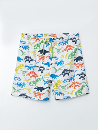 لون أبيض مطبوع