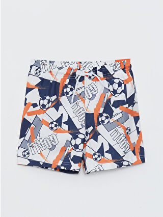 لون أبيض مطبوع