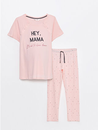 لون وردي فاتر مطبوع