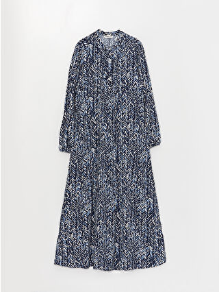 لون أزرق باهت مطبوع