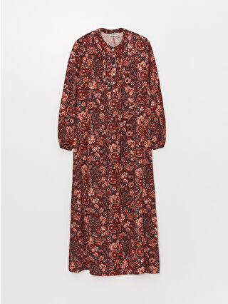 لون أحمر داكن مطبوع