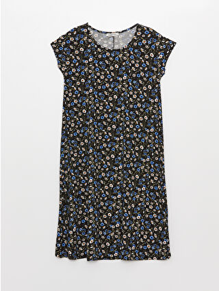 لون أزرق باهت مطبوع