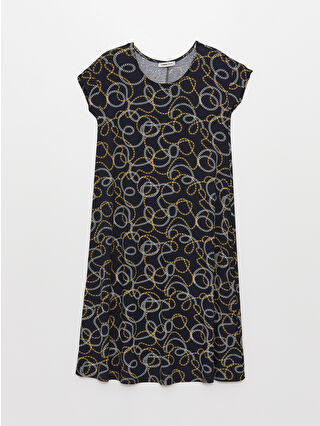 لون كحلي ساطع مطبوع