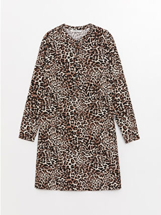 Koyu Kahverengi Baskılı