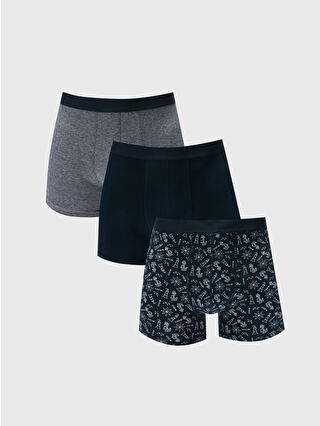 لون كحلي ساطع مطبوع