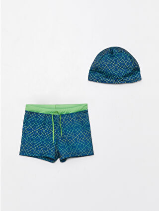 لون كحلي ساطع مطبوع