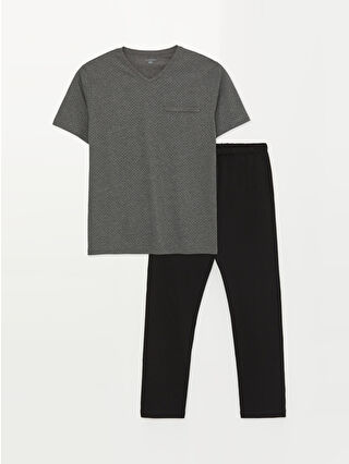 Dark Grey Printed