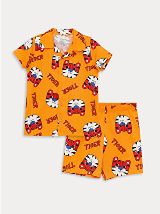 Mat Turuncu Baskılı