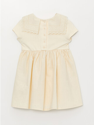 LCW baby Crew Neck Short Sleeve Baby Girls' Dress - S3BS51Z1-FF7