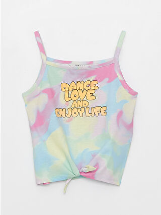 لون أزرق باهت مطبوع