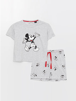 Grey Melange Printed