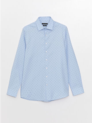 لون أزرق باهت مطبوع