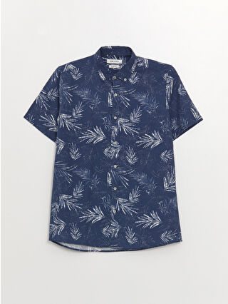 Koyu İndigo Baskılı