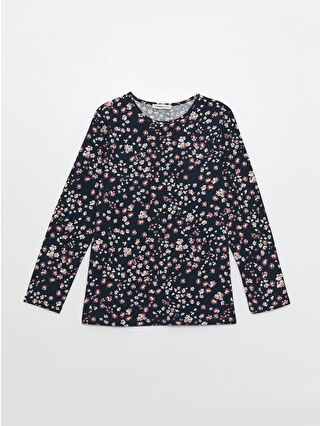 لون كحلي ساطع مطبوع