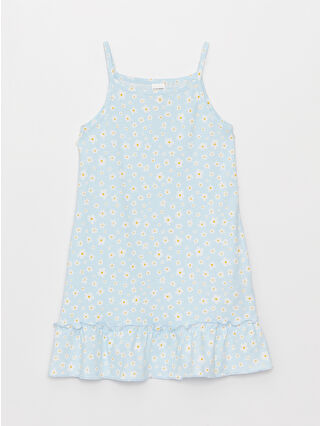 Açık Mavi Baskılı