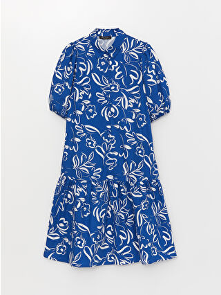 لون أزرق باهت مطبوع