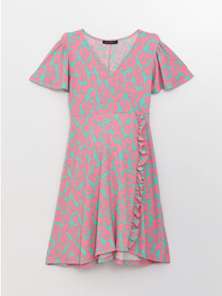 لون مرجاني فاتر مطبوع