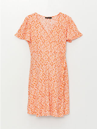 لون باستيل برتقالي مطبوع