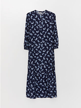 لون أزرق باهت مطبوع