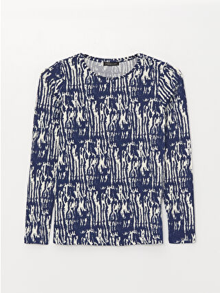 Navy Printed