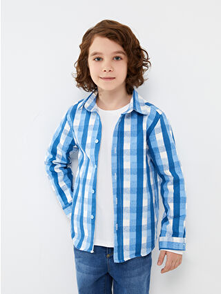 Blue Checked