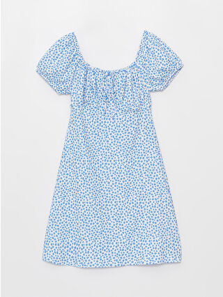 لون أزرق باهت مطبوع