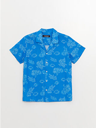 Mid Blue Printed