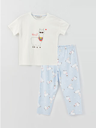 Light Blue Printed